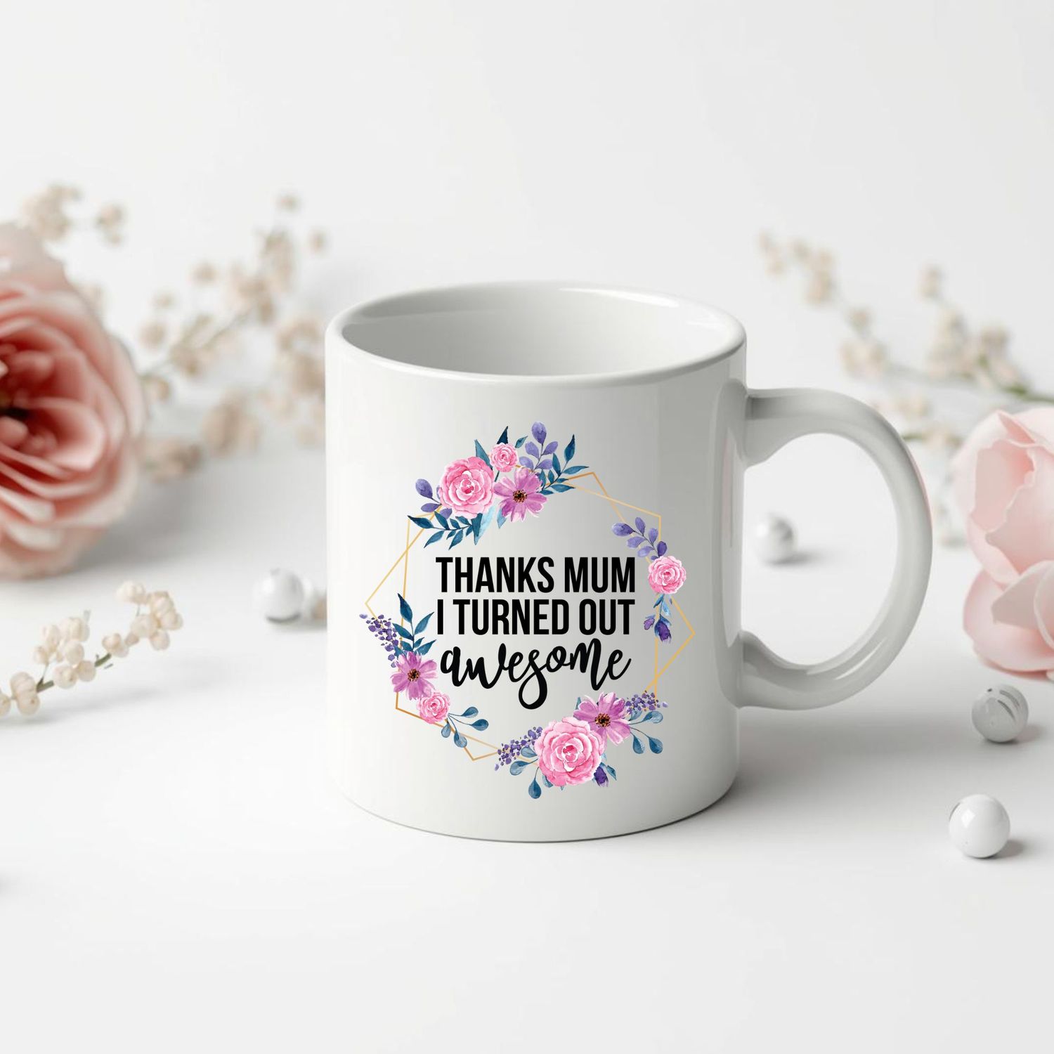 Thanks Mum DTF or UVDTF Decal