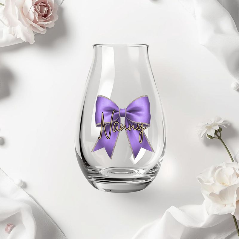 Lavender Personalised Bow DTF or UVDTF Decal