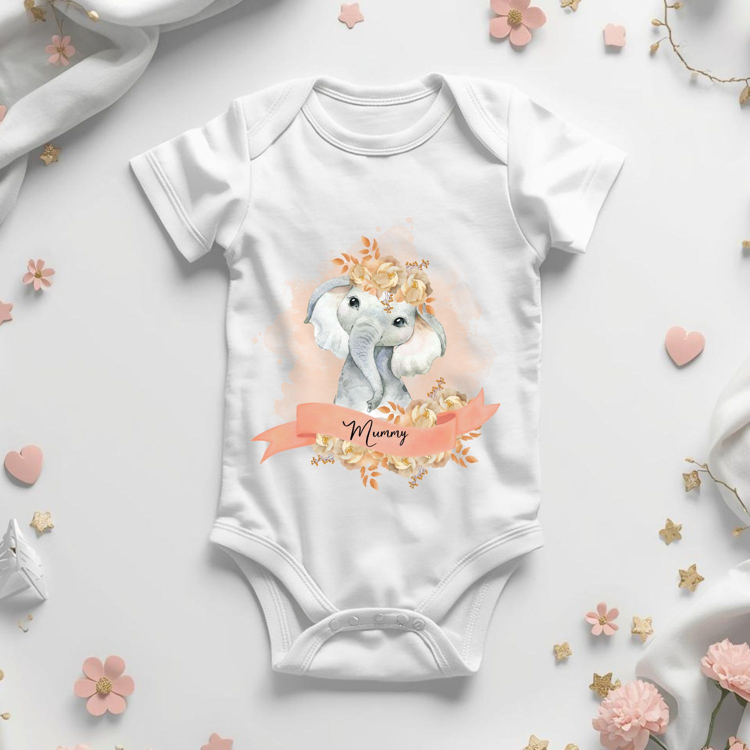 Coral Elephant DTF or UVDTF Decal