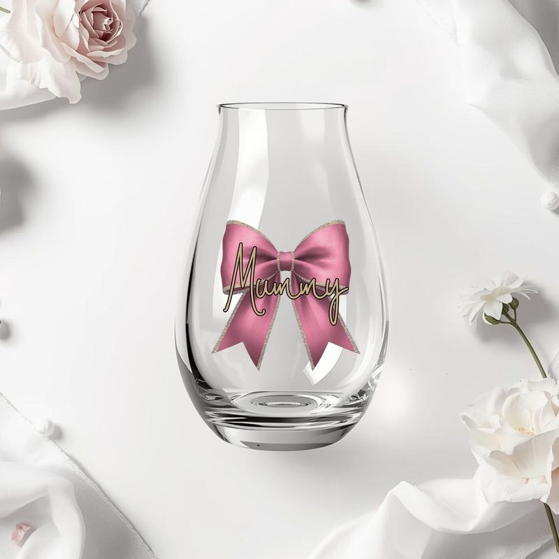 Crimson Personalised Bow DTF or UVDTF Decal