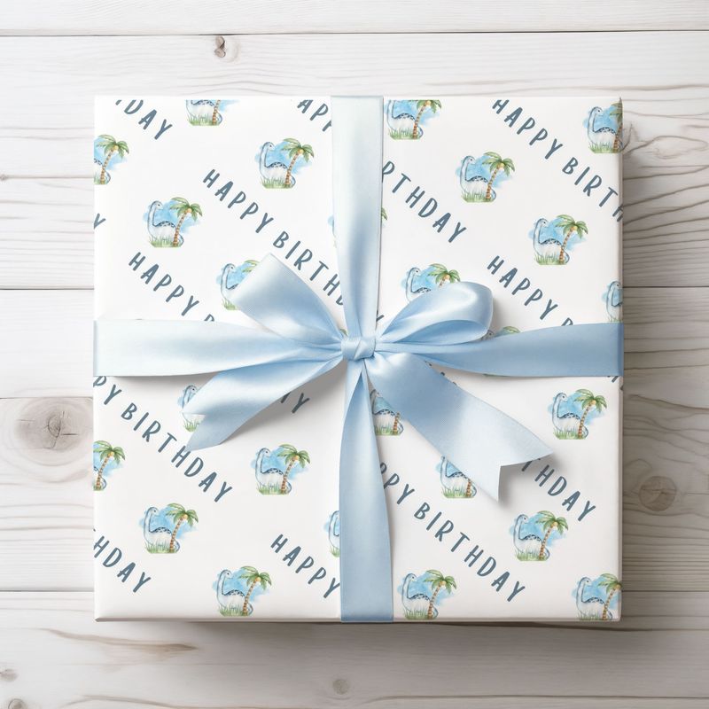 Dino Birthday Wrap