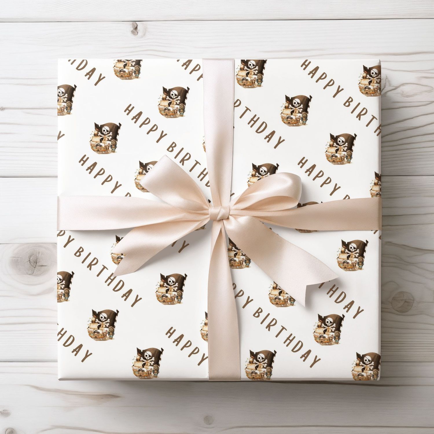 Pirate Birthday Wrap