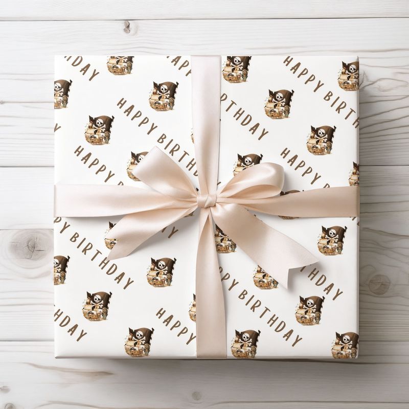 Pirate Birthday Wrap
