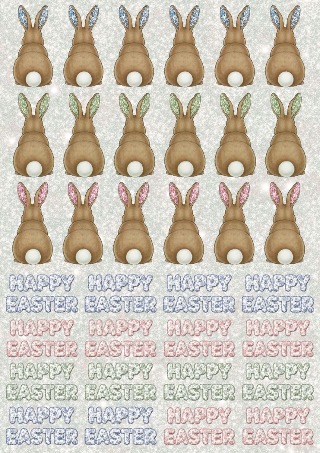 Easter Design Sheet 3 A3 UVDTF - DTF or SUB
