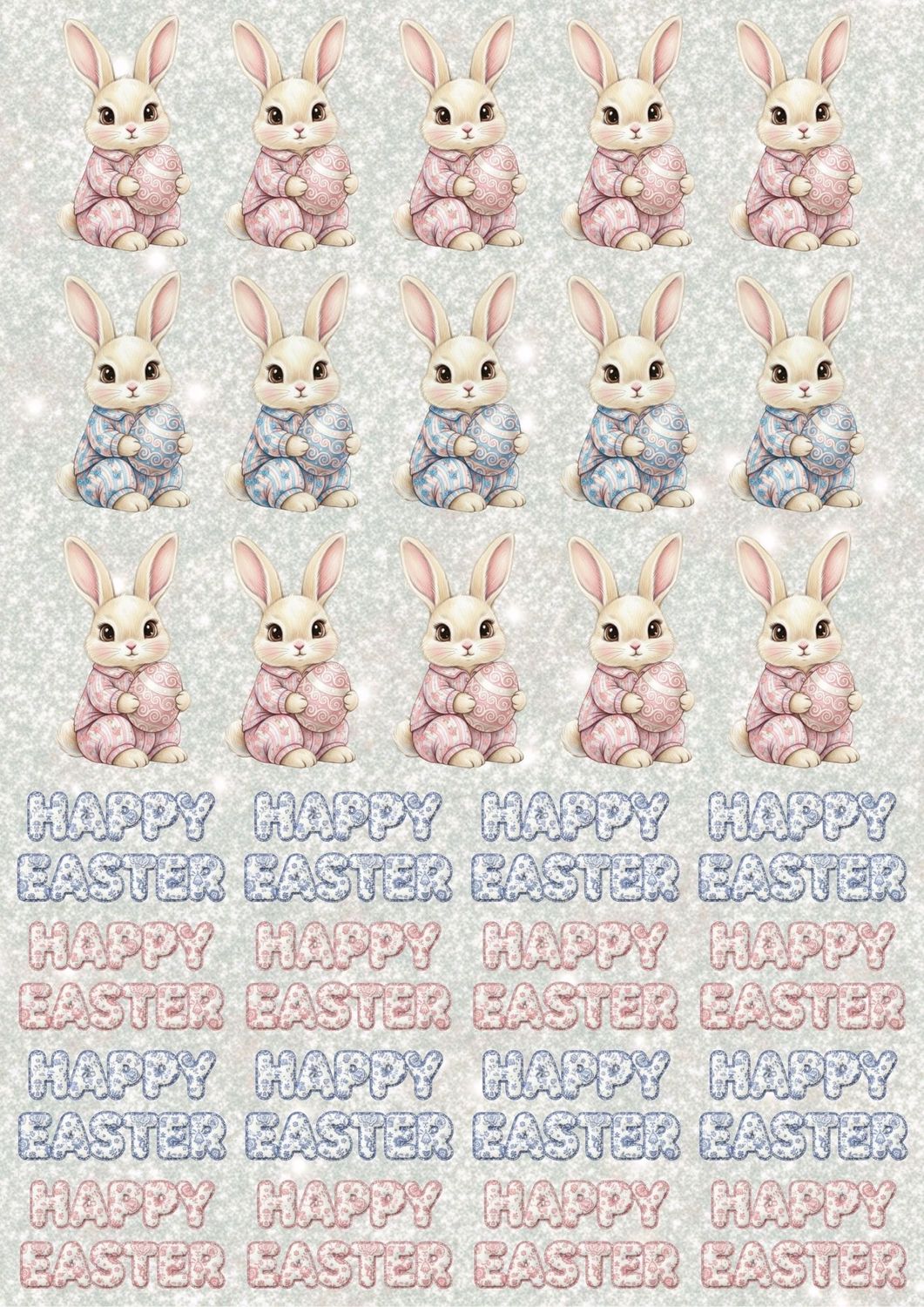 Easter Design Sheet 2 A3 UVDTF - DTF or SUB