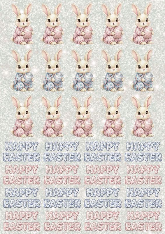 Easter Design Sheet 2 A3 UVDTF - DTF or SUB