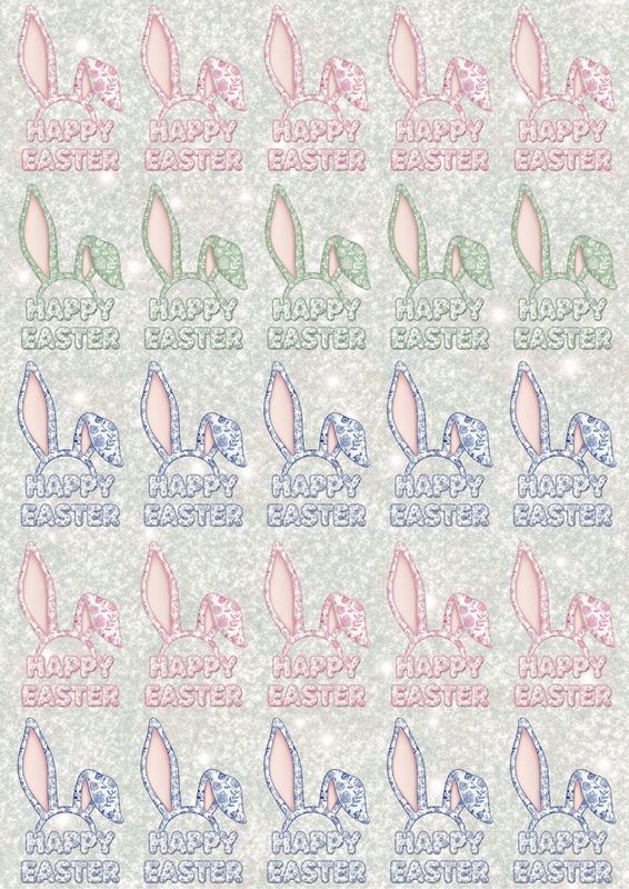 Easter Design Sheet 4 A3 UVDTF - DTF or SUB