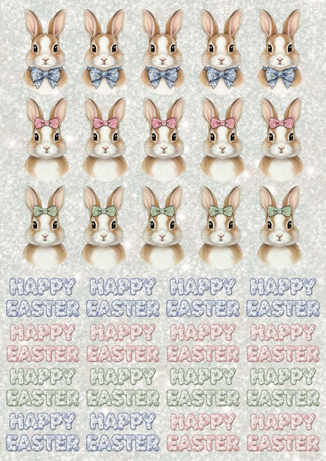 Easter Design Sheet 11 A3 UVDTF - DTF or SUB