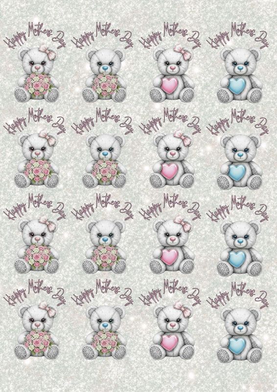 Mothers Day Design Sheet 4 A3 UVDTF - DTF or SUB