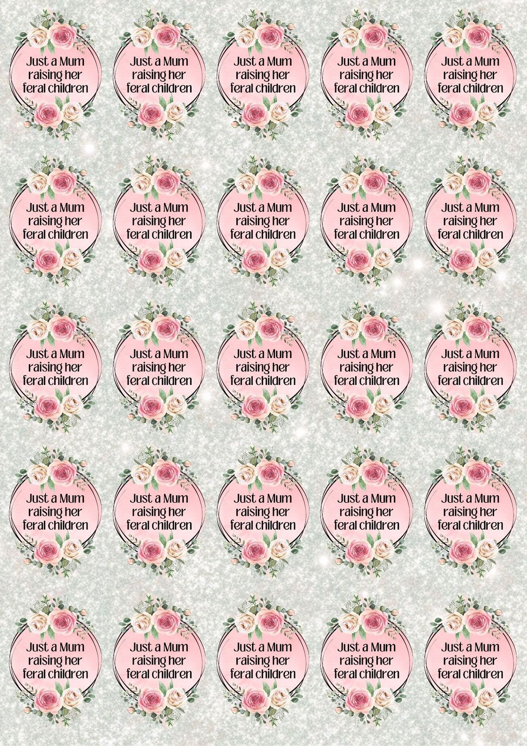 Mothers Day Design Sheet 5 A3 UVDTF - DTF or SUB