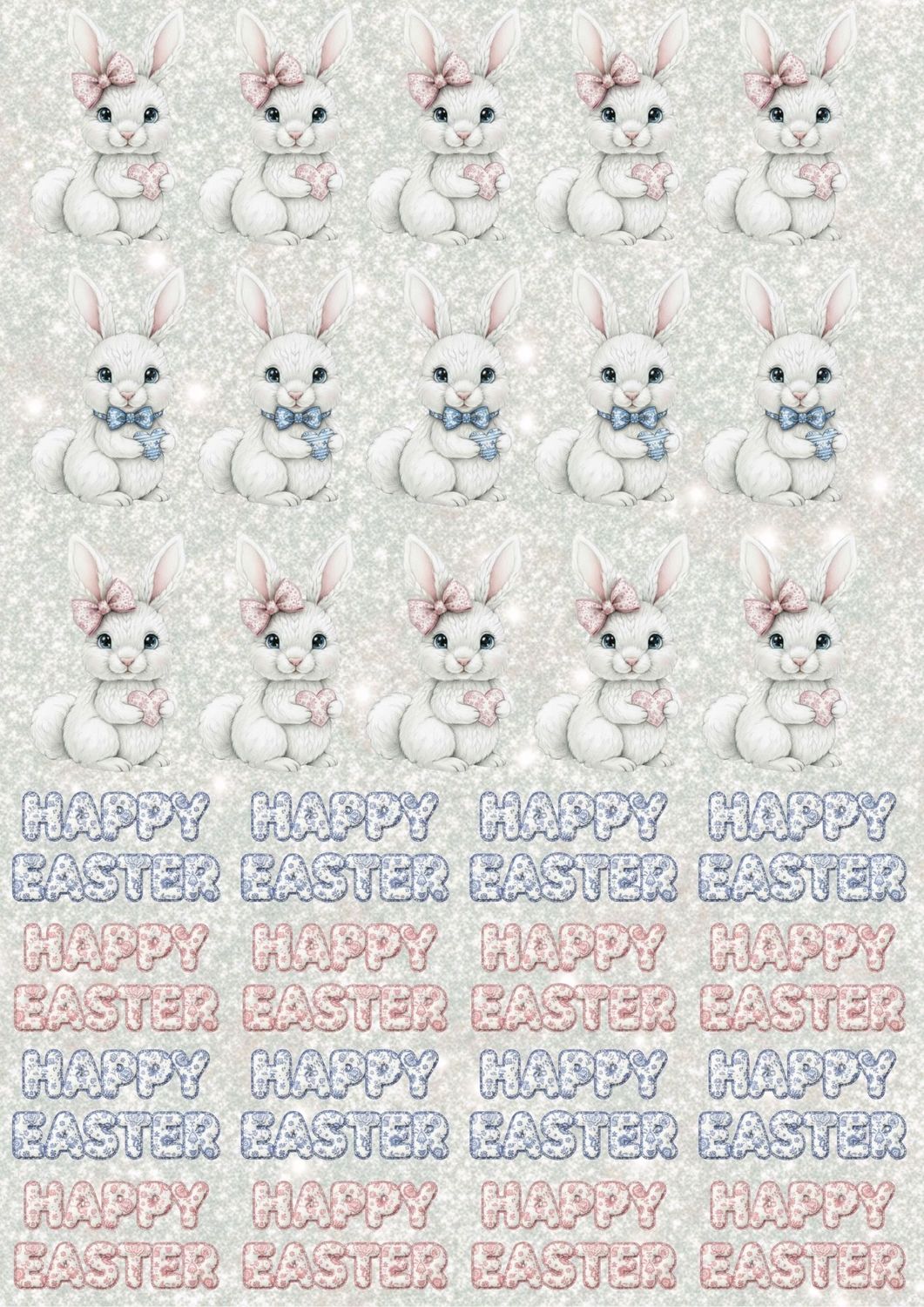 Easter Design Sheet 5 A3 UVDTF - DTF or SUB