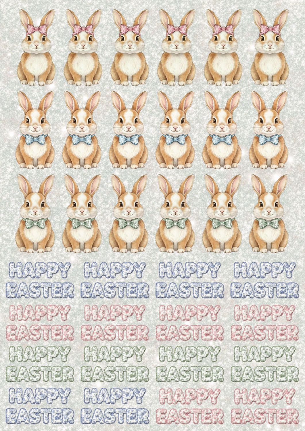 Easter Design Sheet 10 A3 UVDTF - DTF or SUB