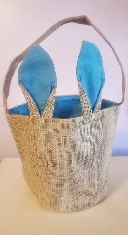 Easter Jute BLUE Ears Craft Blank