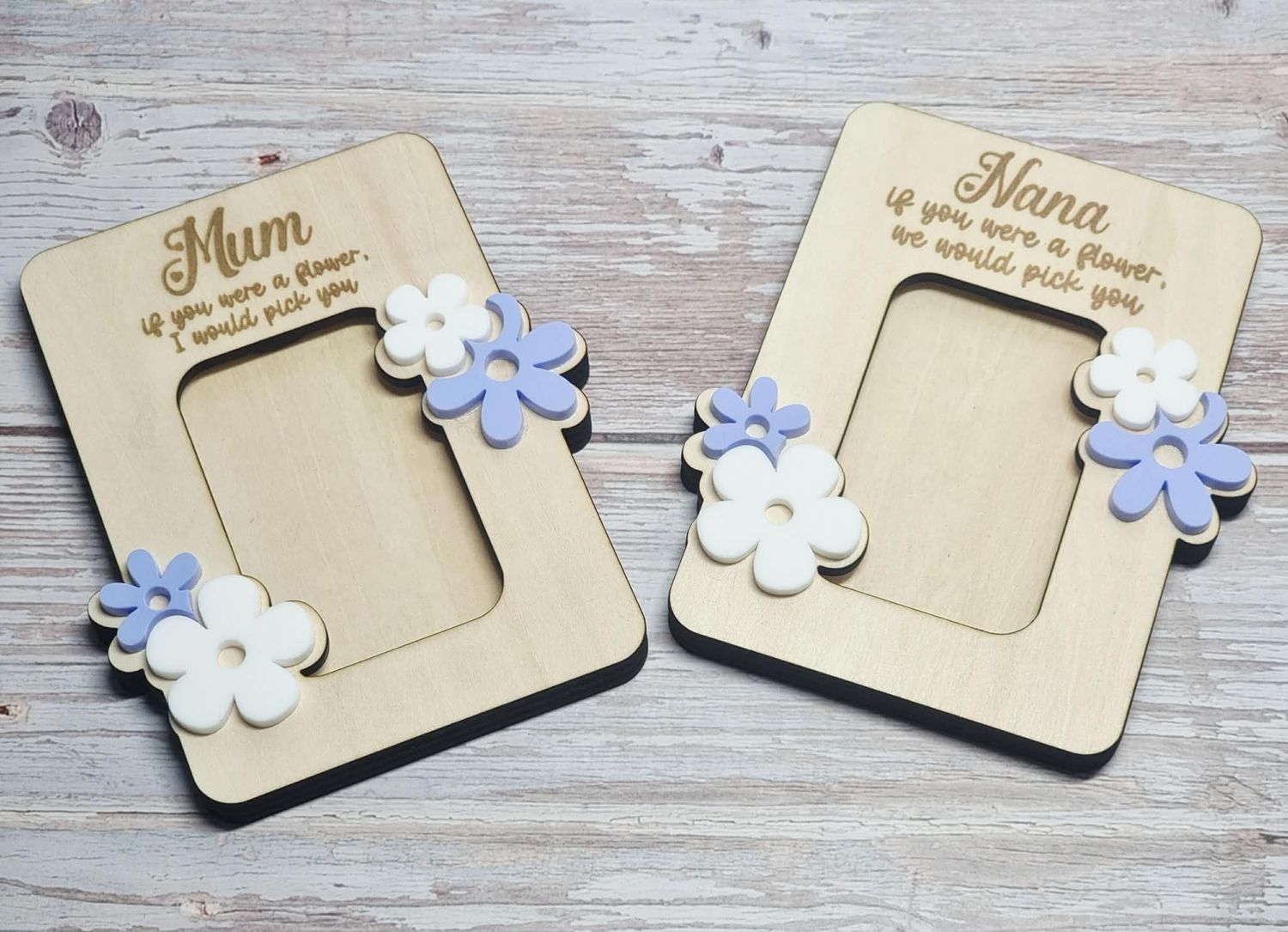 Mothers Day Photo Frame Magnet - Acrylic &amp; Plywood