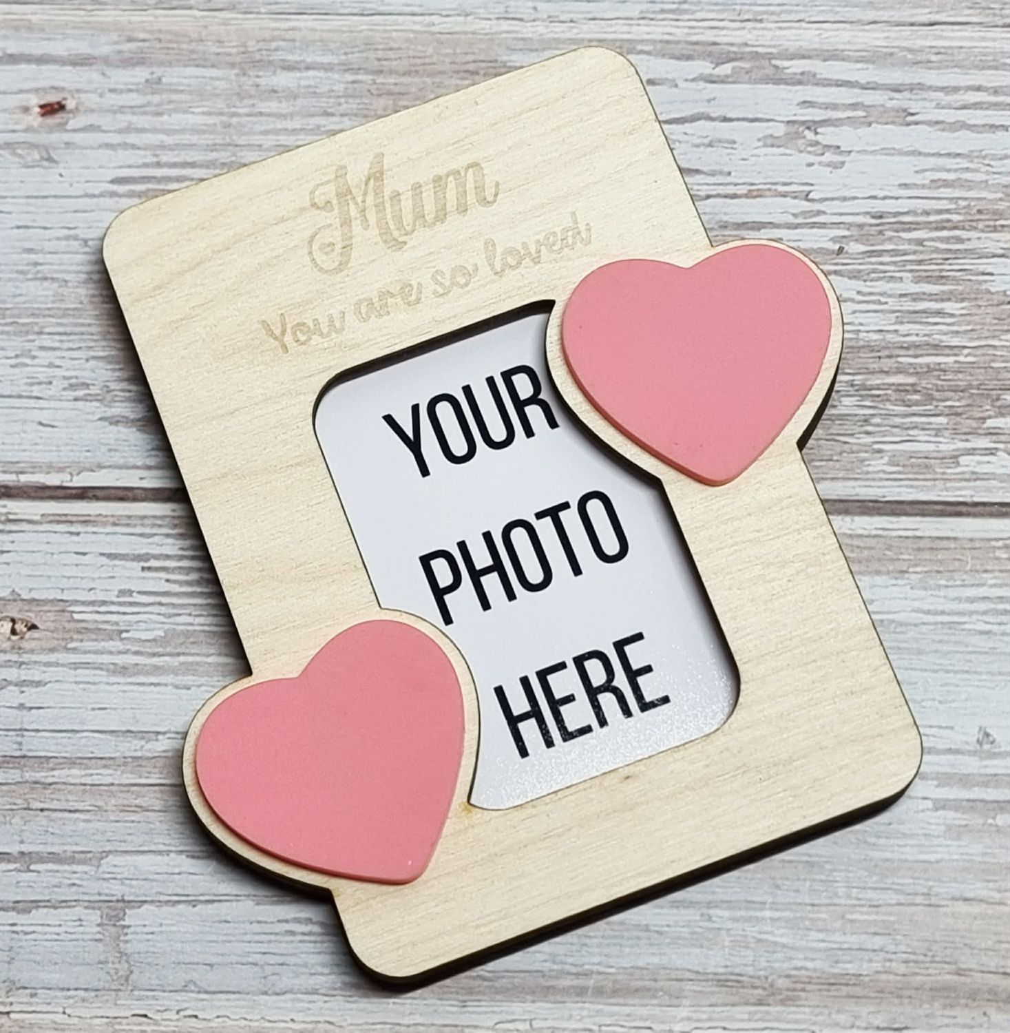 You Are So Loved Photo Frame Magnet - Acrylic &amp; Plywood