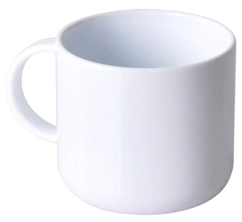 White 6oz Sublimation Unbreakable Mug Craft Blank