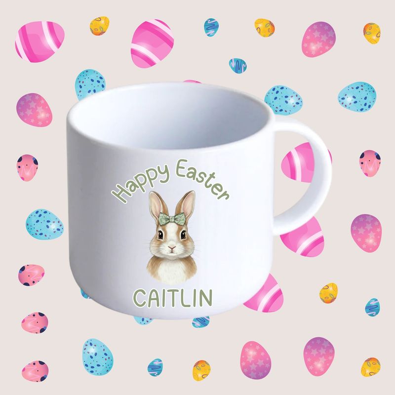 Sage Green Bow Bunny DTF or UVDTF Decal