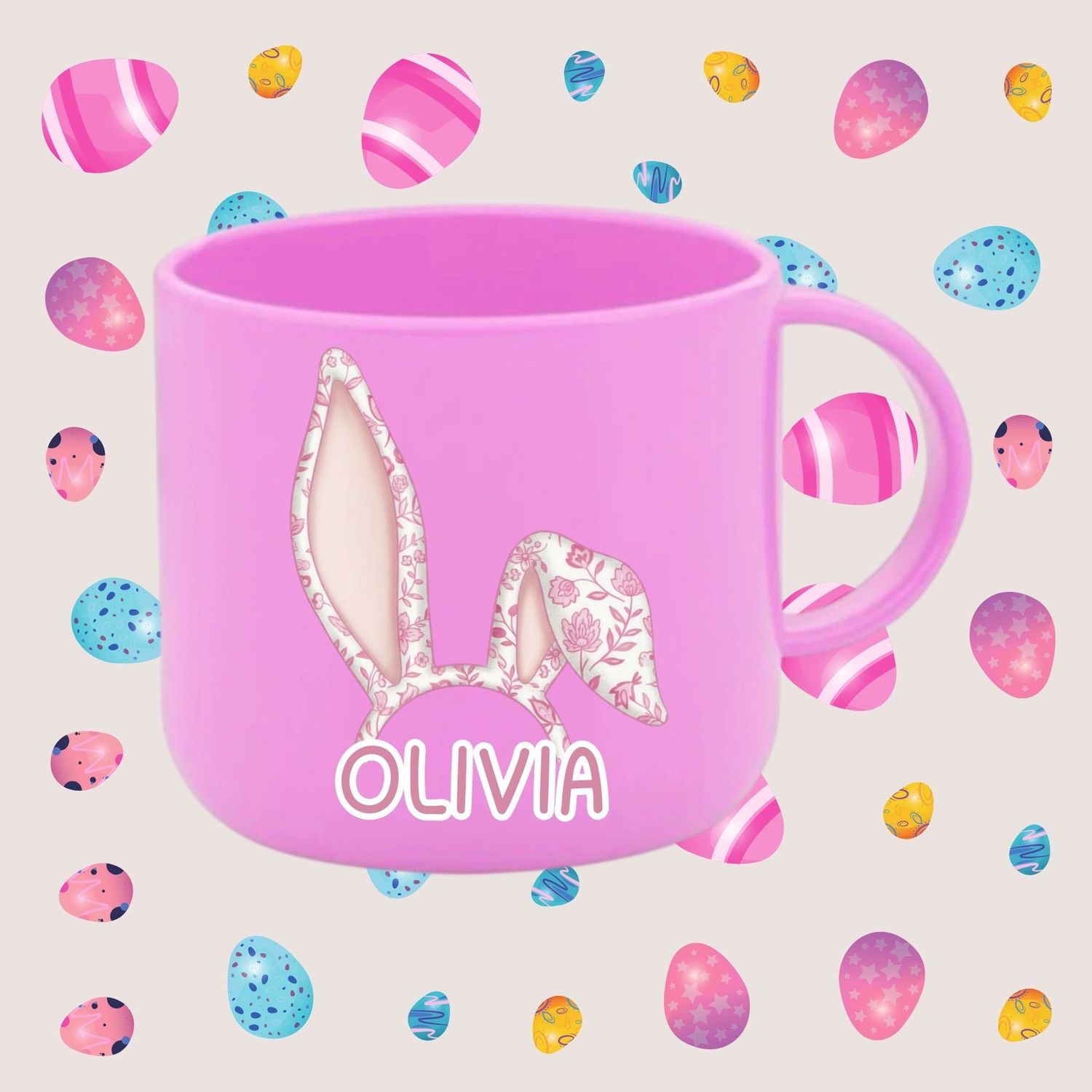 Pink Bunny Ears DTF or UVDTF Decal