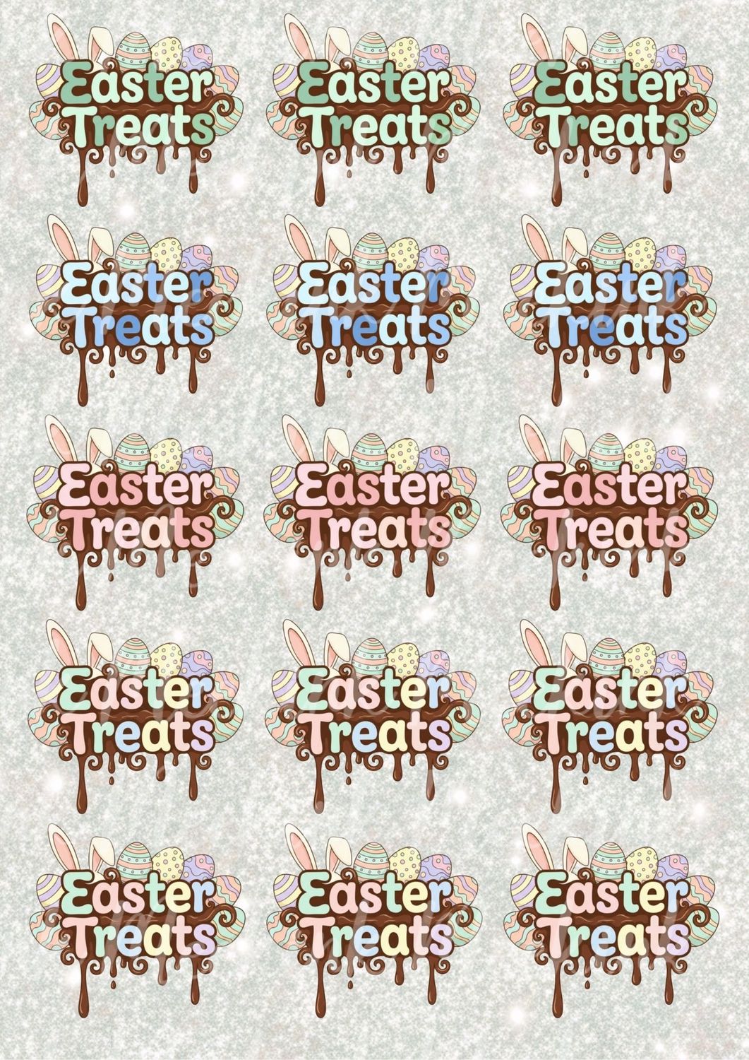 Easter Treats Choccy Drip A3 UVDTF - DTF or SUB
