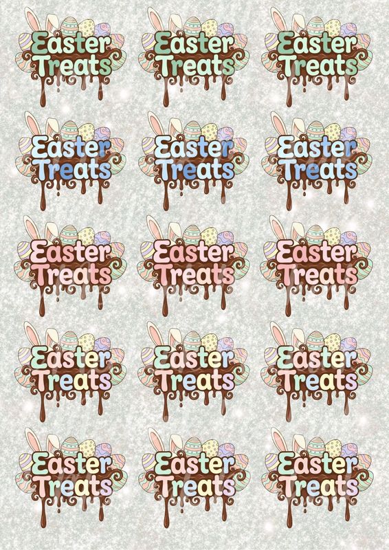 Easter Treats Choccy Drip A3 UVDTF - DTF or SUB