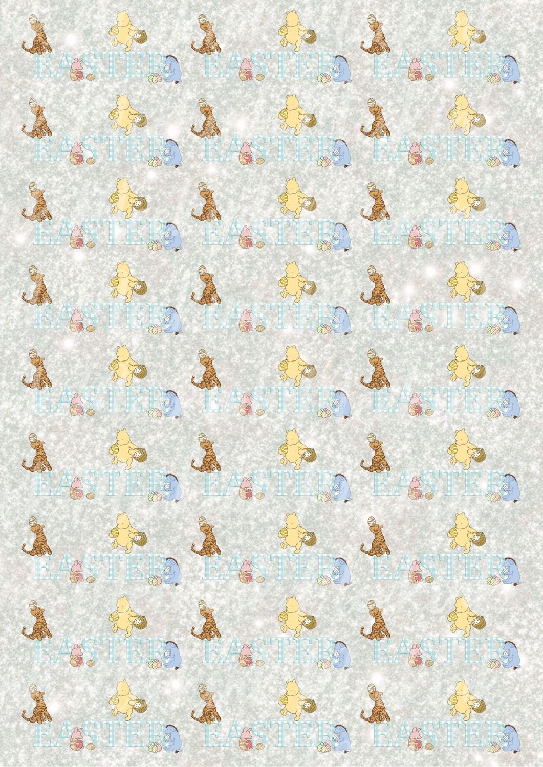 Easter Bear &amp; Friends A3 UVDTF - DTF or SUB