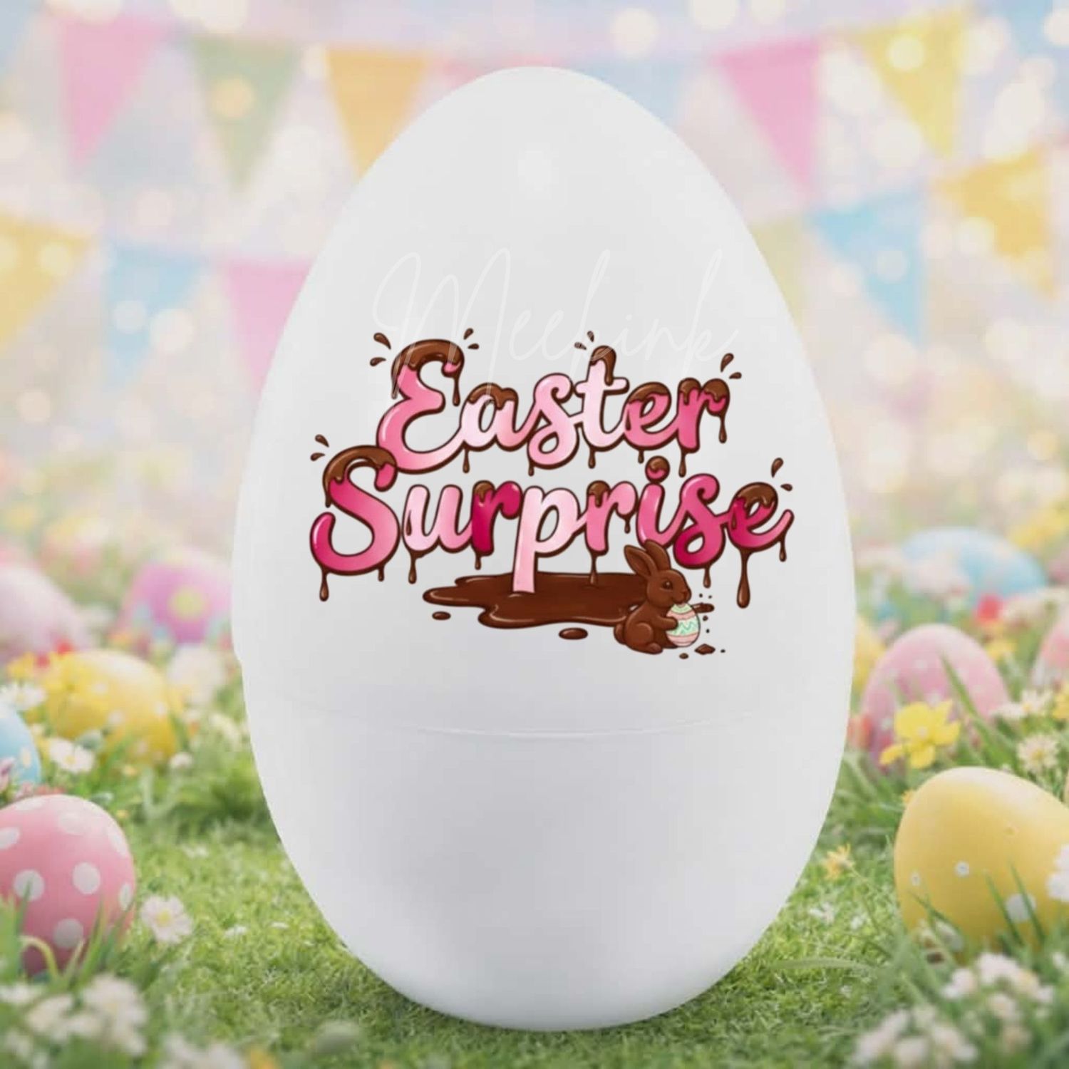 Easter Surprise Pink DTF or UVDTF Decal