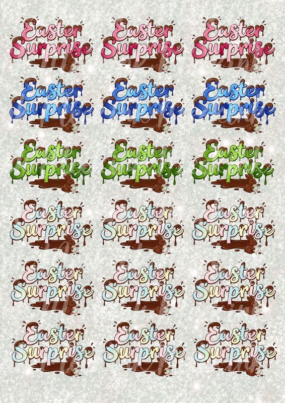 Easter Surprise Choccy Drip A3 UVDTF - DTF or SUB