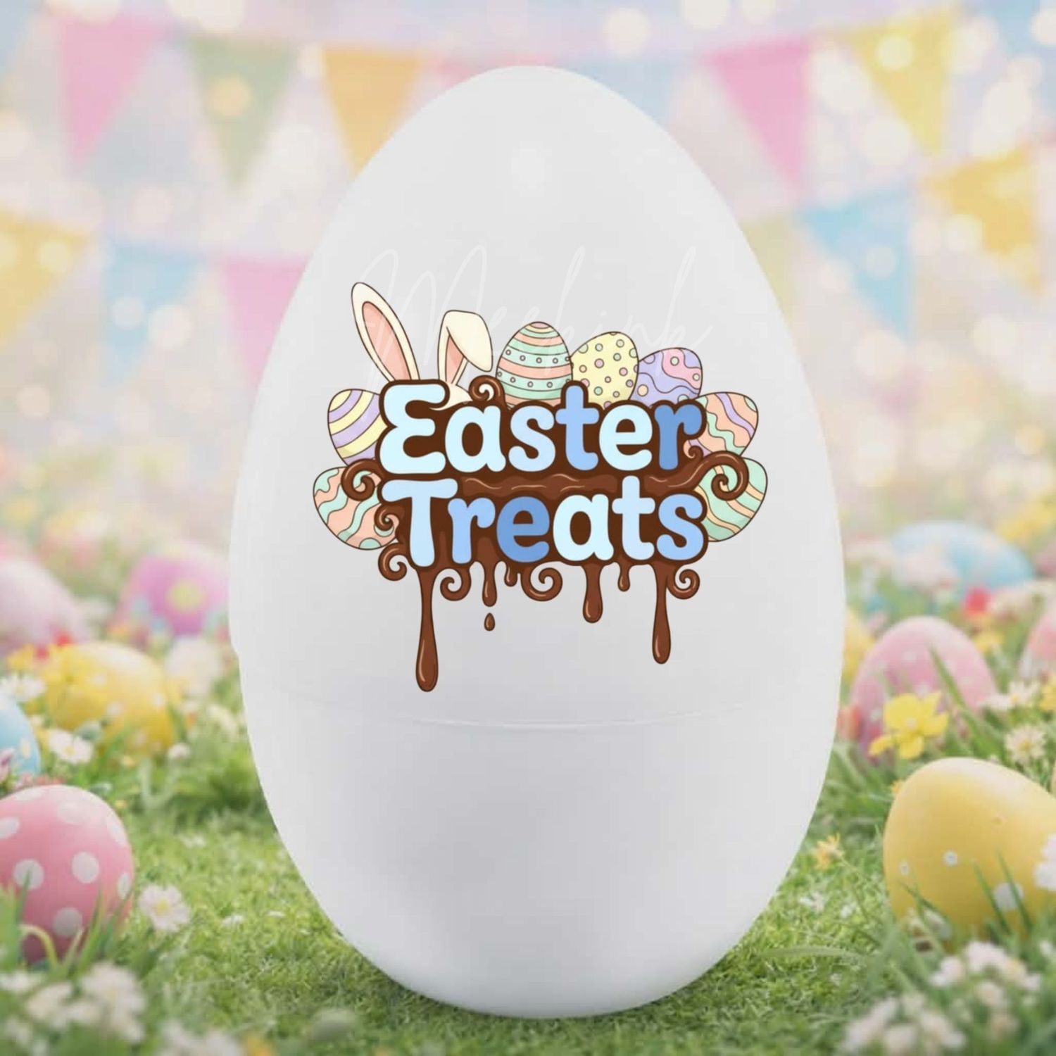 Easter Treats Blue DTF or UVDTF Decal