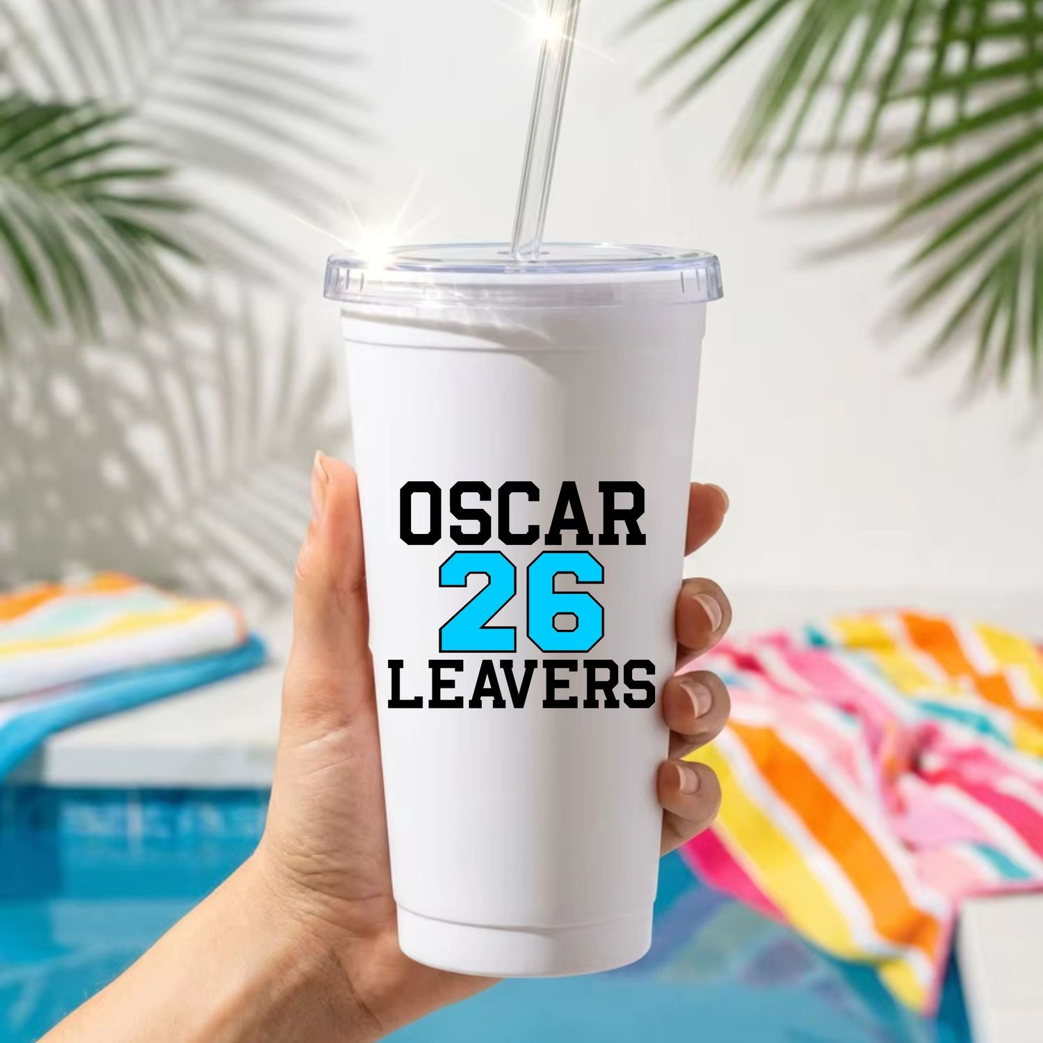 Blue 26 Leavers DTF or UVDTF Decal