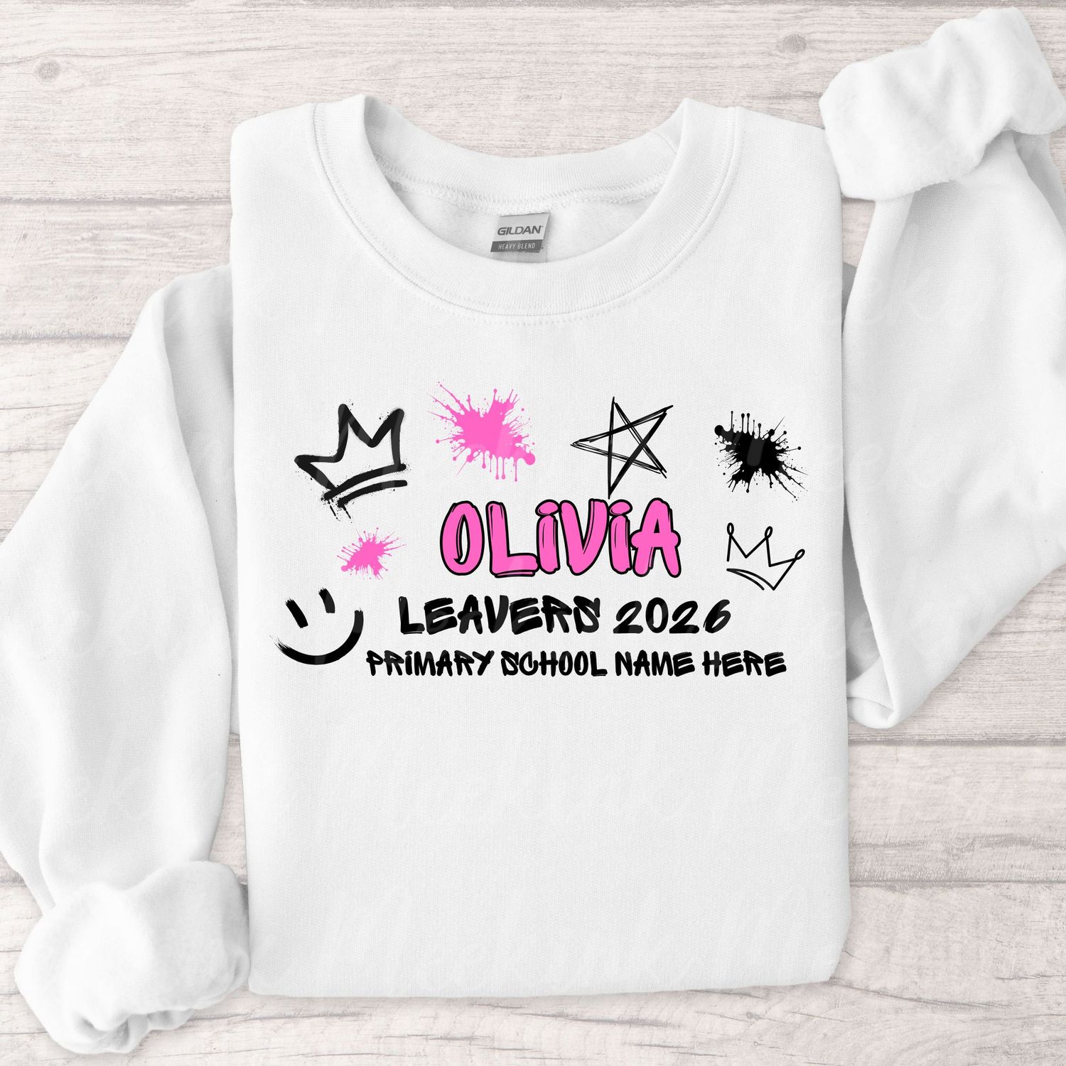 Pink Street Graffiti School Leavers 2026 DTF