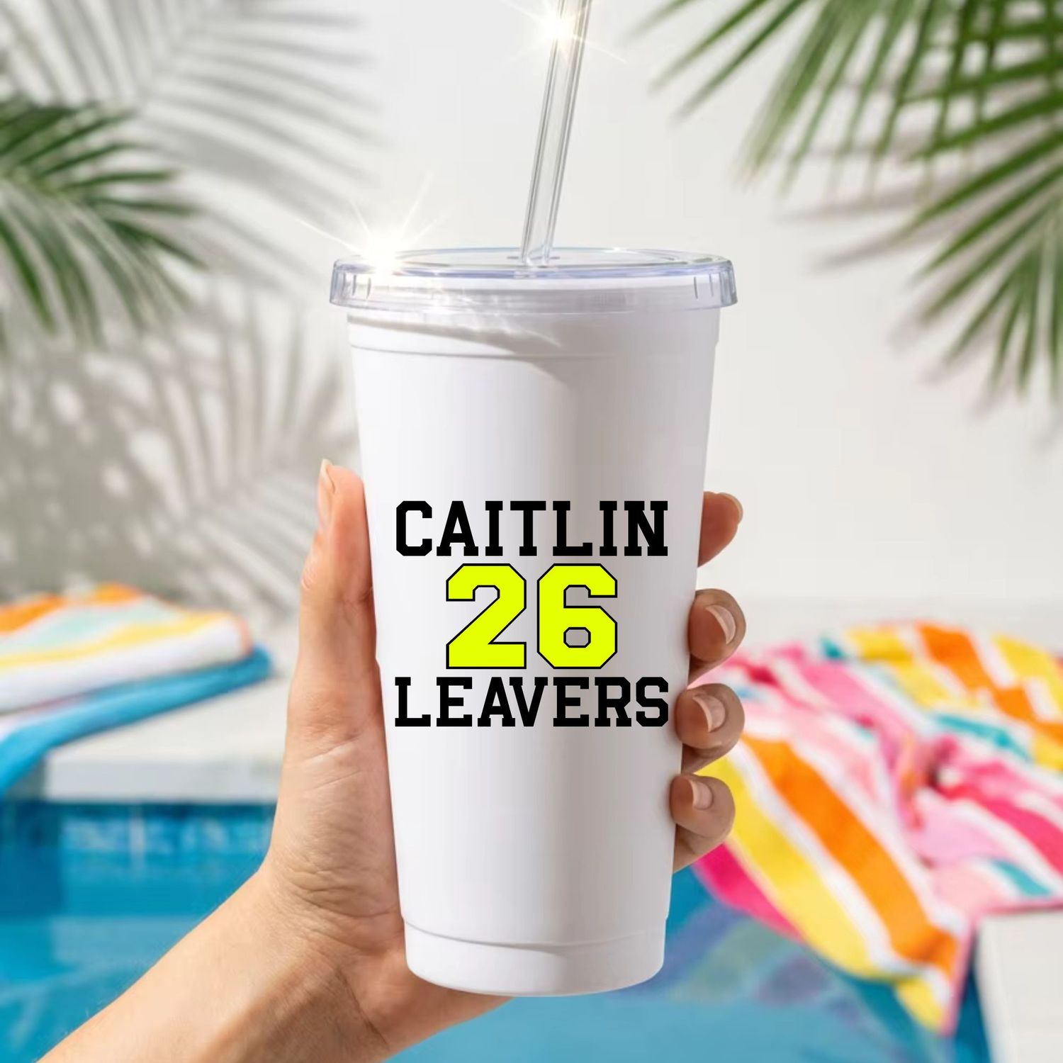 Yellow 26 Leavers DTF or UVDTF Decal