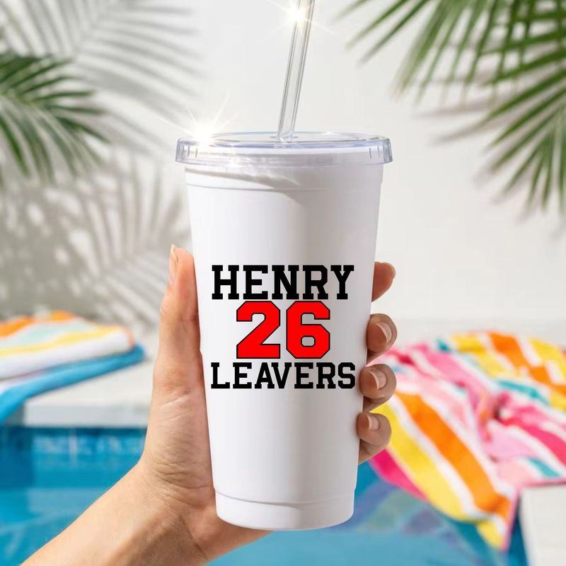 Red 26 Leavers DTF or UVDTF Decal