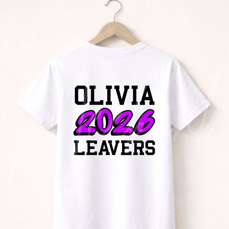 Purple School Leavers 2026 DTF