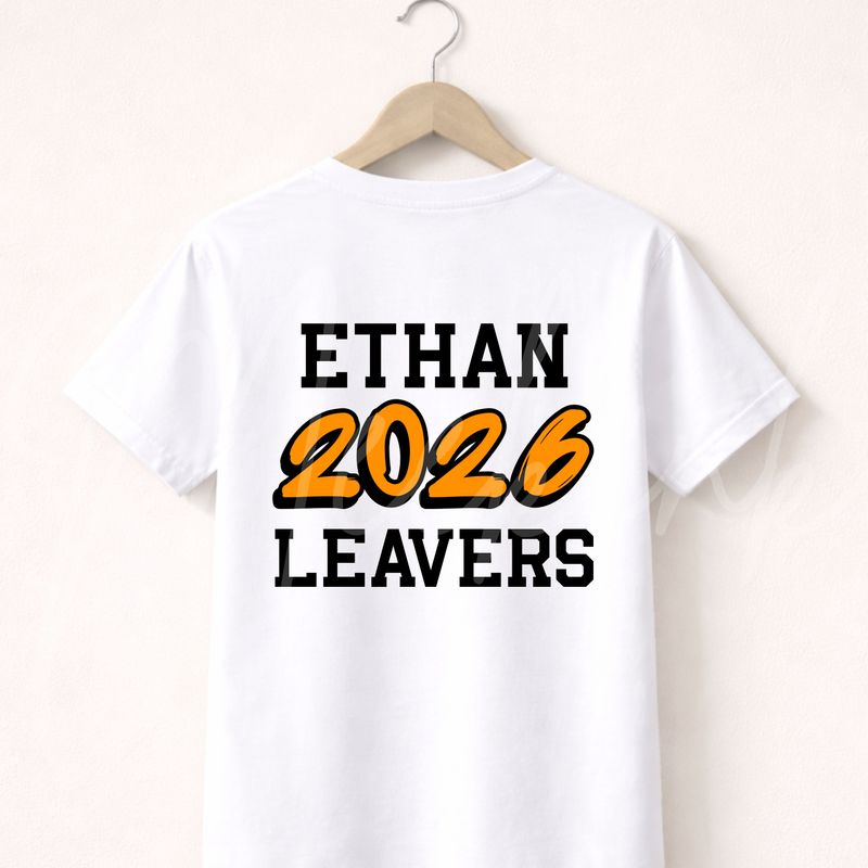 Orange School Leavers 2026 DTF