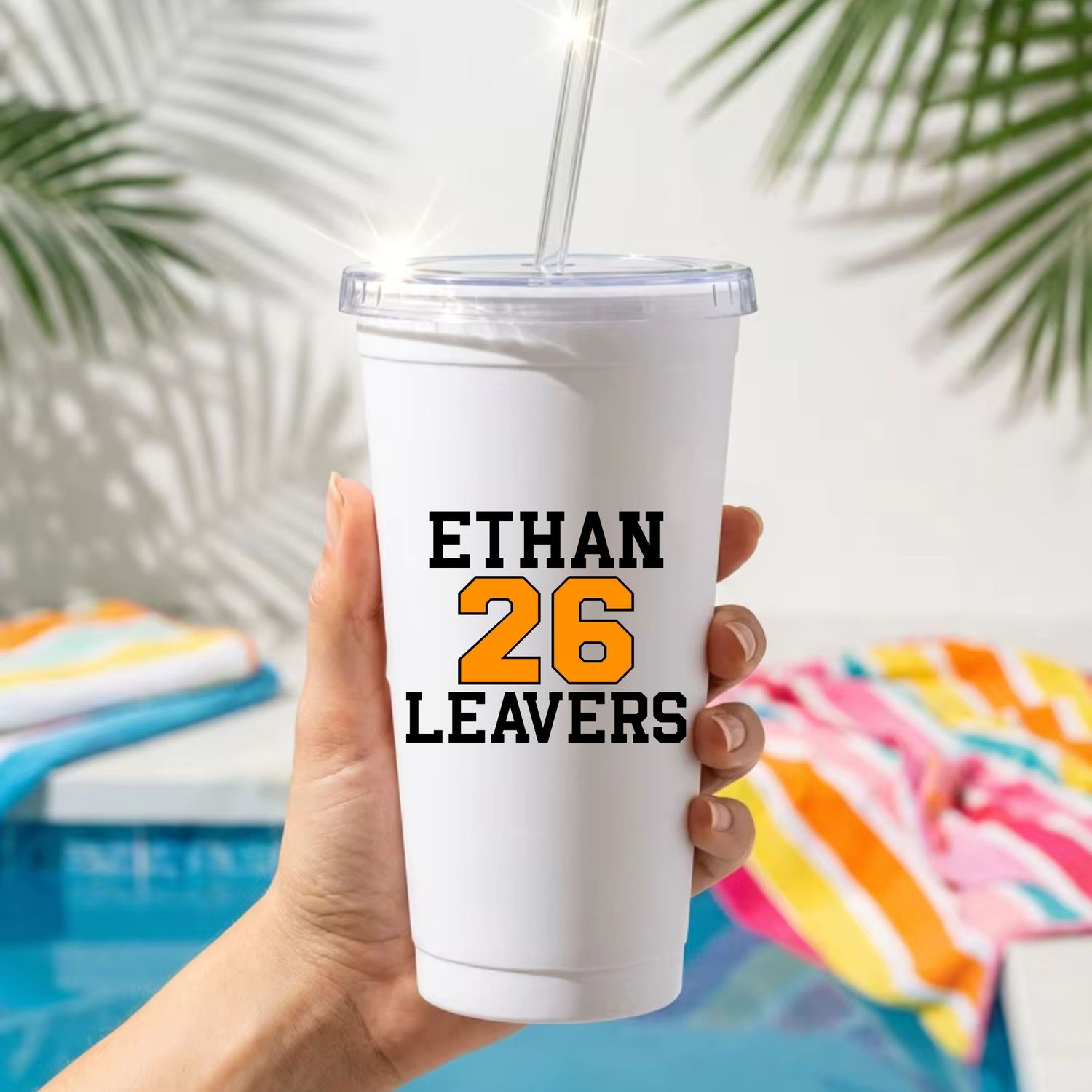 Orange 26 Leavers DTF or UVDTF Decal