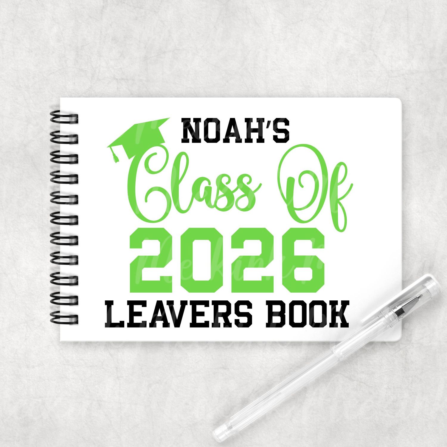 Green Leavers Book 2026 DTF or UVDTF Decal