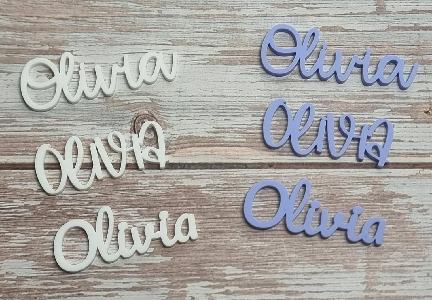 Acrylic Names 3mm Thickness