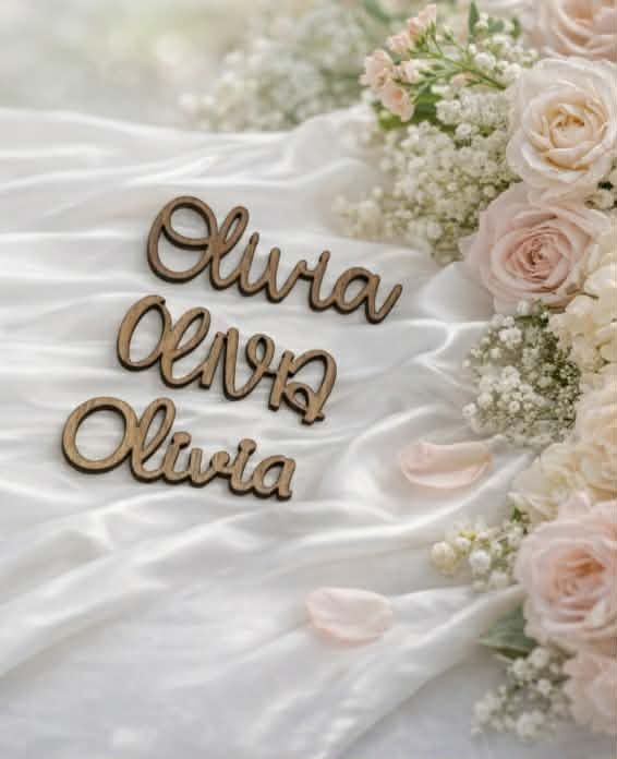 Wooden Names 3mm Thickness