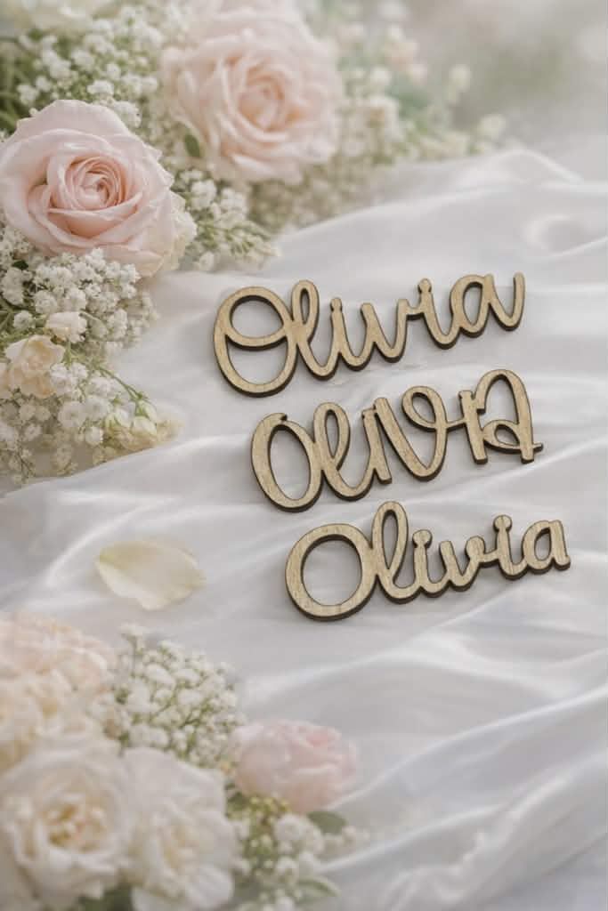Wooden Names 3mm Thickness