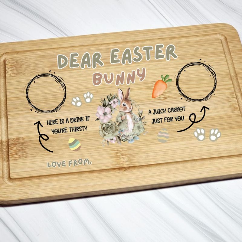 Dear Easter Bunny Sage Green DTF or UVDTF Decal