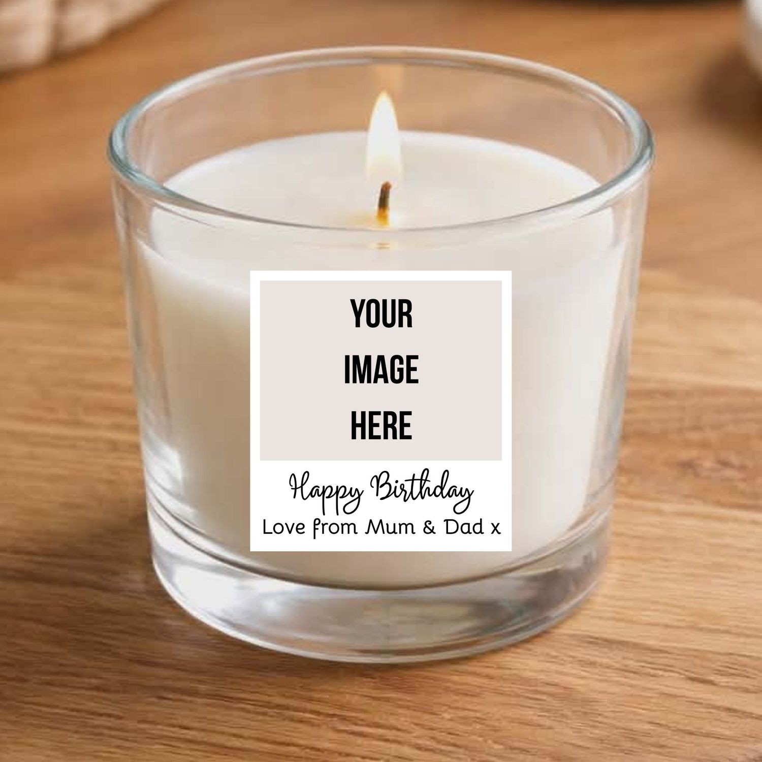 Happy Birthday Photo Upload DTF or UVDTF Decal