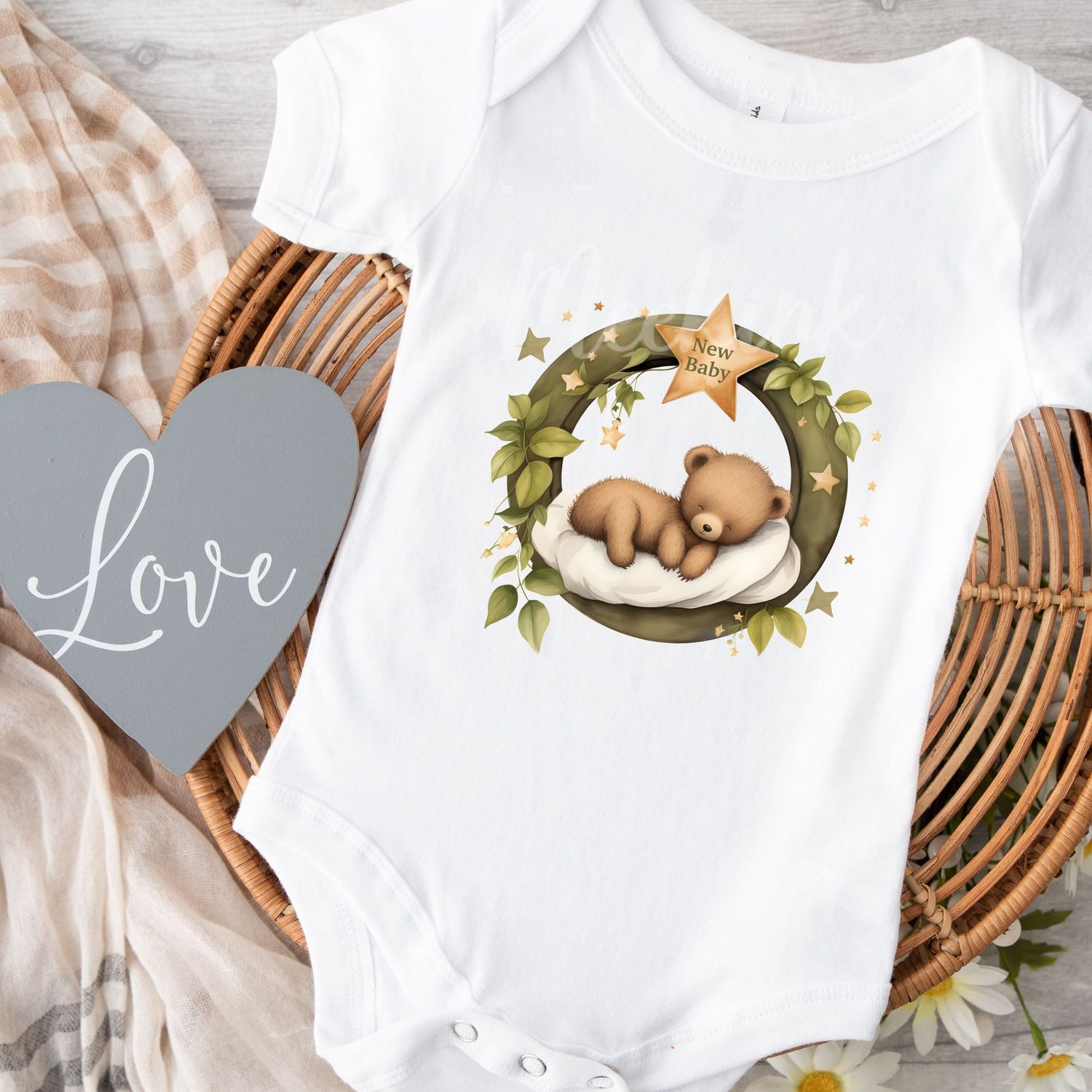 Sleepy Bear DTF DECAL