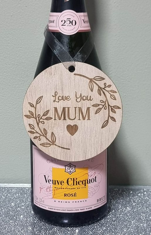 Love You Mum Plywood 3mm Hanging Ornament