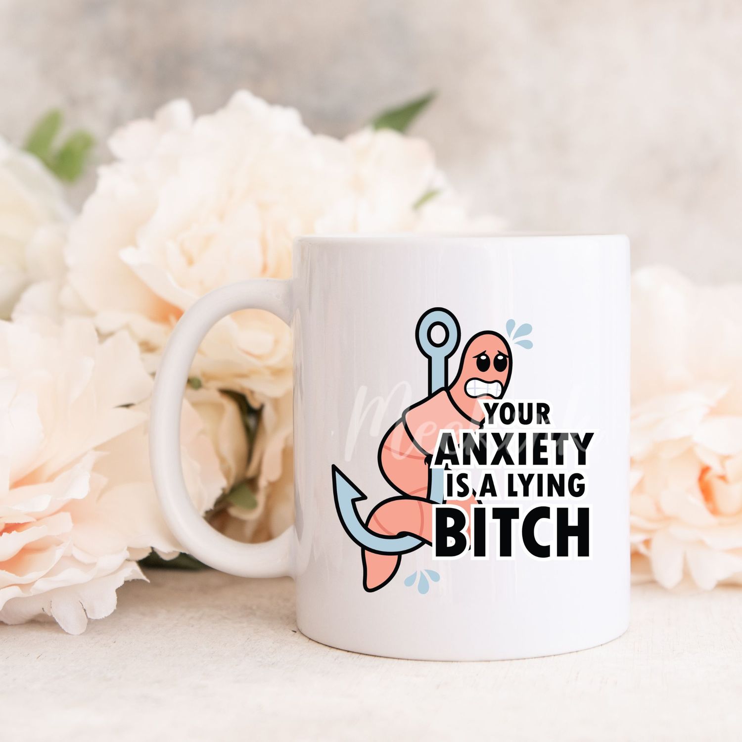 Anxiety UVDTF or DTF Decal