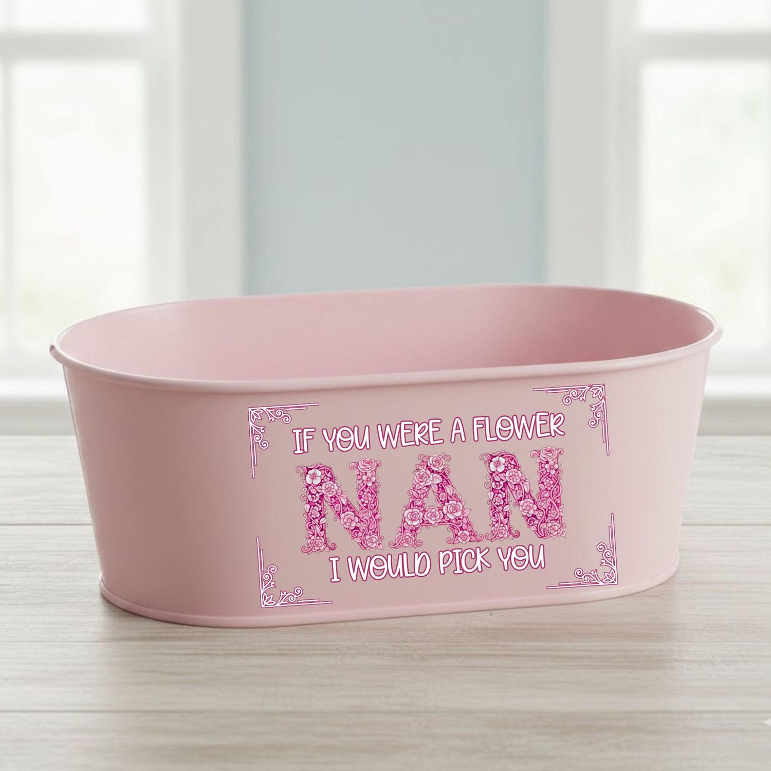 NAN Pink Floral DTF or UVDTF Decal