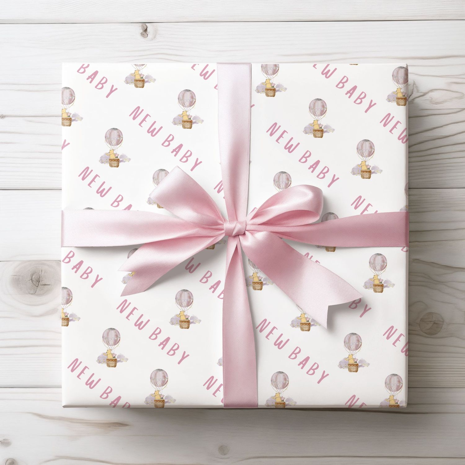 New Baby Pink Hot Air Balloon Wrap