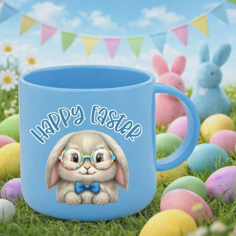 Easter Bunny Glasses Blue DTF or UVDTF Decal