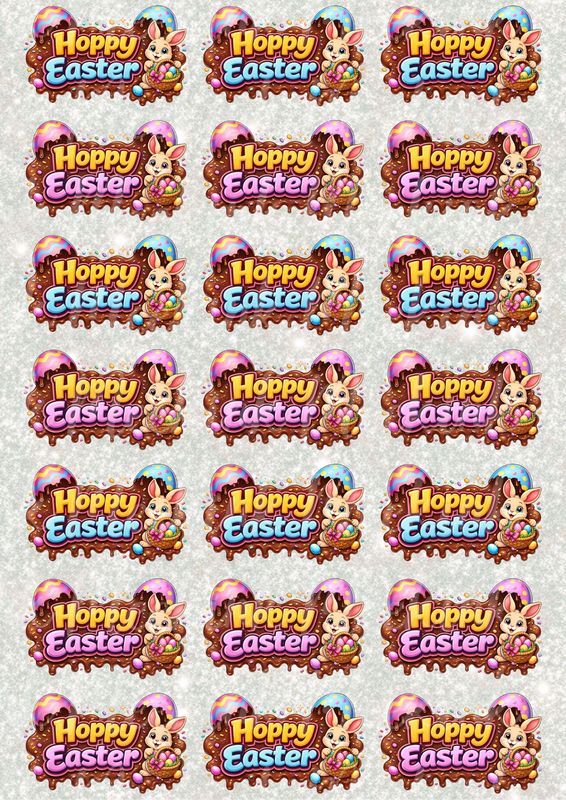 Hoppy Easter A3 UVDTF - DTF or SUB