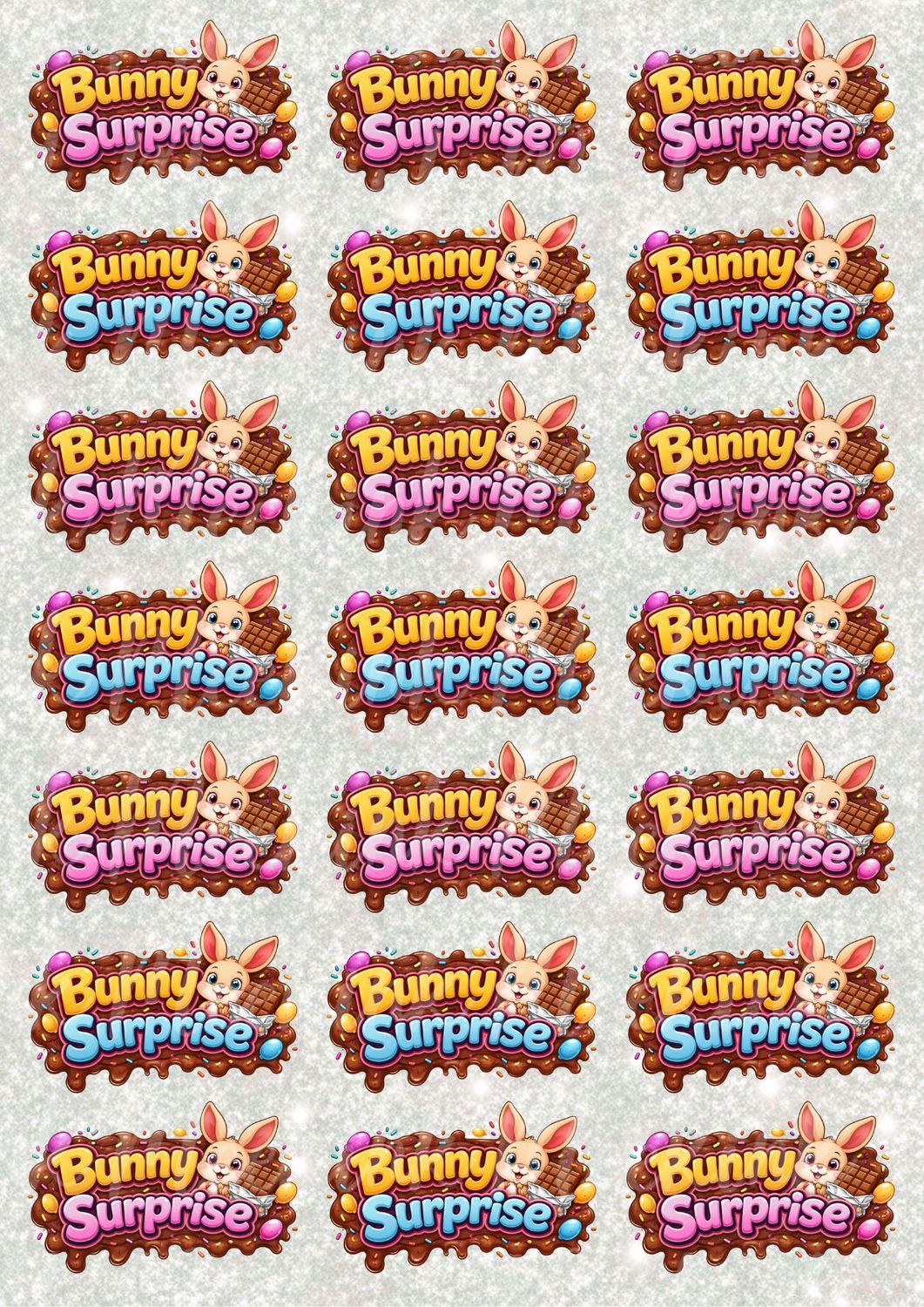 Bunny Surprise A3 UVDTF - DTF or SUB