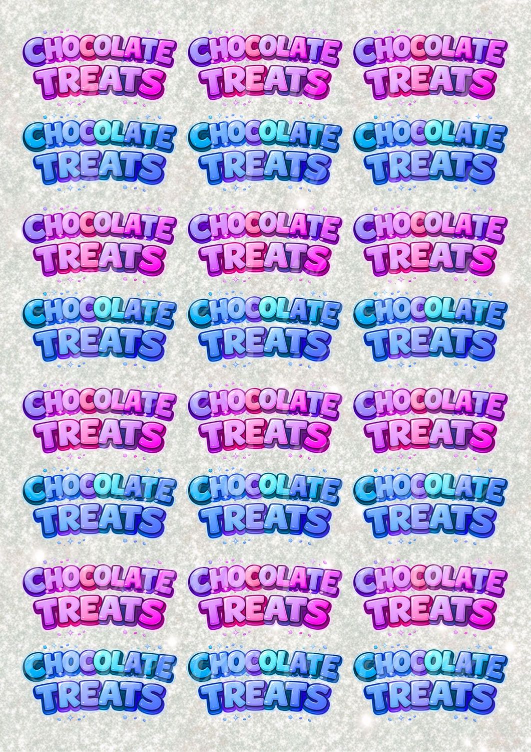 Chocolate Treats A3 UVDTF - DTF or SUB